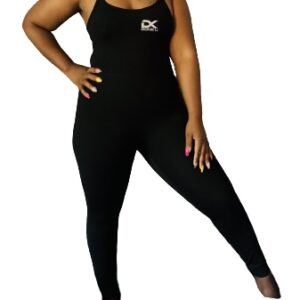 Kiki Fit Yoga Jumpsuit - Black, Stretchy Fabric, Versatile Style, Ideal for Yoga and Fitness Activities